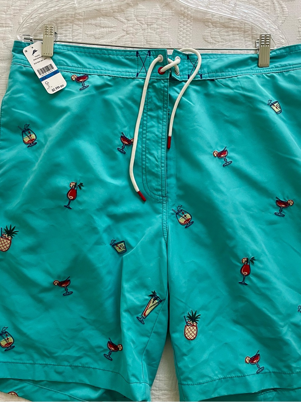 Tommy Bahama Turquoise Pineapple Cocktail Swim Shorts